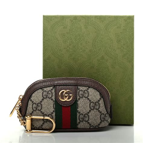 gucci key pouch ophidia|gucci supreme bee key case.